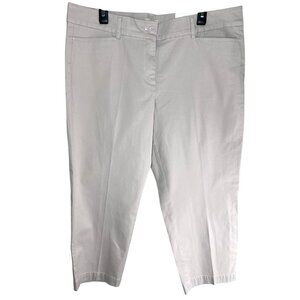 Loft Outlet Original Crop Pants Straight Through Hip & Thigh in Lavender Size 14